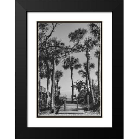 Beach Entry 20 Black Modern Wood Framed Art Print with Double Matting by Malone, Will