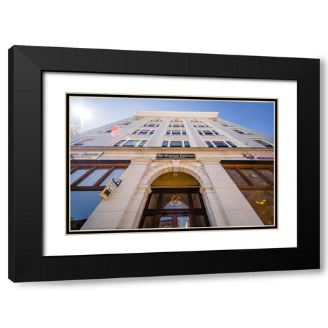 Business Exchange 4 Black Modern Wood Framed Art Print with Double Matting by Malone, Will