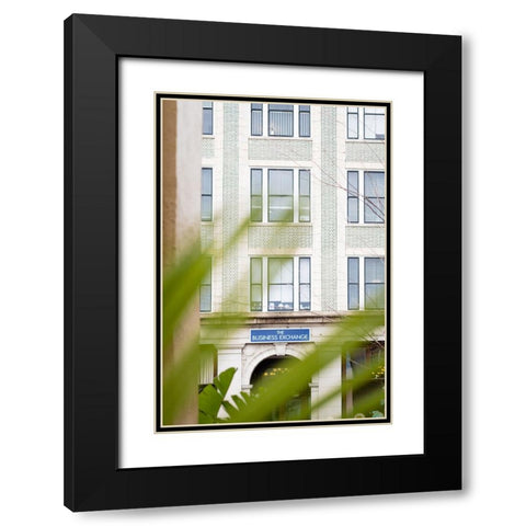 Business Exchage 5 Black Modern Wood Framed Art Print with Double Matting by Malone, Will