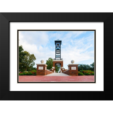 Centennial Plaza 2 Black Modern Wood Framed Art Print with Double Matting by Malone, Will