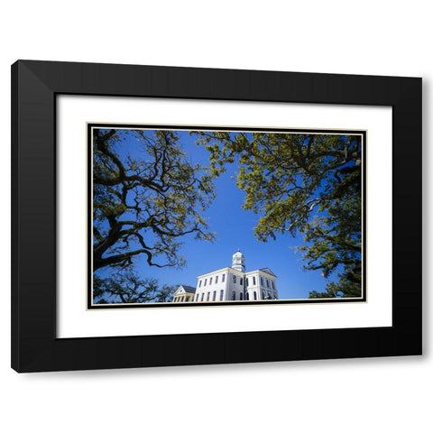 Courthouse 5 Black Modern Wood Framed Art Print with Double Matting by Malone, Will
