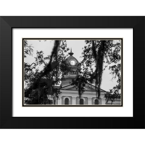 Courthouse Morning 3 Black Modern Wood Framed Art Print with Double Matting by Malone, Will
