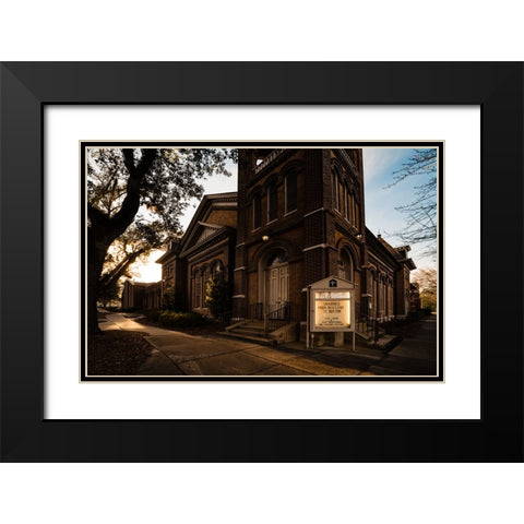 First Presbyterian Black Modern Wood Framed Art Print with Double Matting by Malone, Will