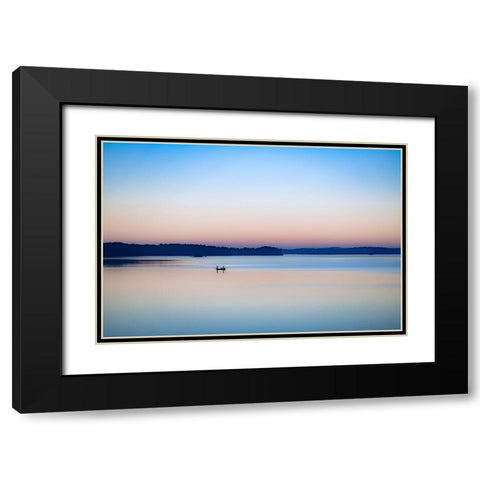 Gratitude Black Modern Wood Framed Art Print with Double Matting by Malone, Will