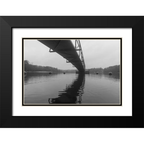 Hartwell Fog 2 Black Modern Wood Framed Art Print with Double Matting by Malone, Will