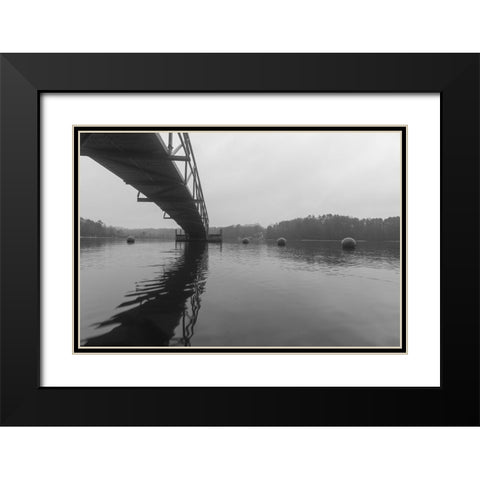 Hartwell Fog 3 Black Modern Wood Framed Art Print with Double Matting by Malone, Will