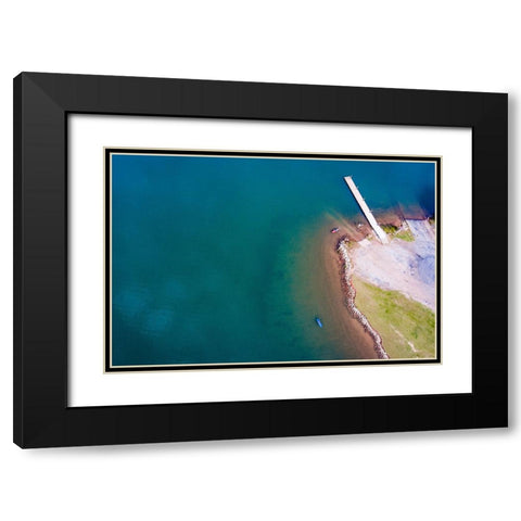 Hartwell Paradise Black Modern Wood Framed Art Print with Double Matting by Malone, Will