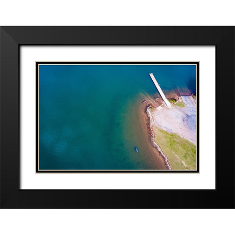 Hartwell Paradise Black Modern Wood Framed Art Print with Double Matting by Malone, Will