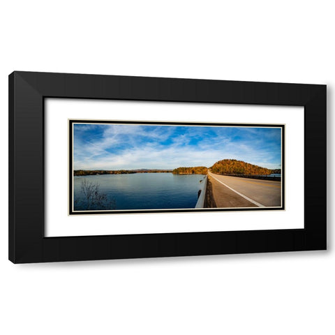 Hwy 11 Pano Black Modern Wood Framed Art Print with Double Matting by Malone, Will