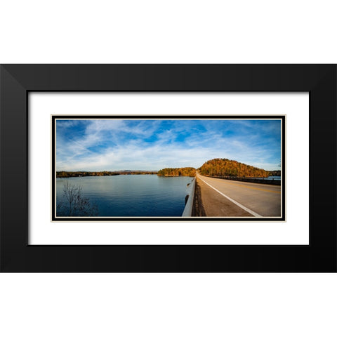 Hwy 11 Pano Black Modern Wood Framed Art Print with Double Matting by Malone, Will