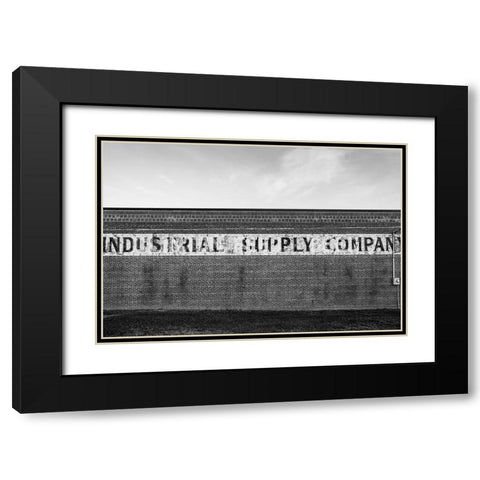 Industrial Supply Black Modern Wood Framed Art Print with Double Matting by Malone, Will