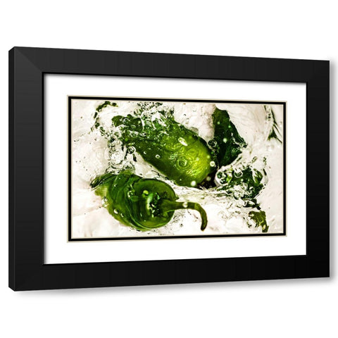 JalapeÃ±o Dance 2 Black Modern Wood Framed Art Print with Double Matting by Malone, Will