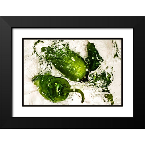 JalapeÃ±o Dance 2 Black Modern Wood Framed Art Print with Double Matting by Malone, Will