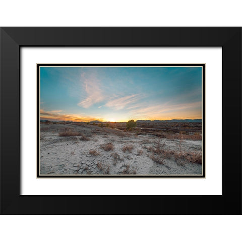 Lost in the Desert Black Modern Wood Framed Art Print with Double Matting by Malone, Will