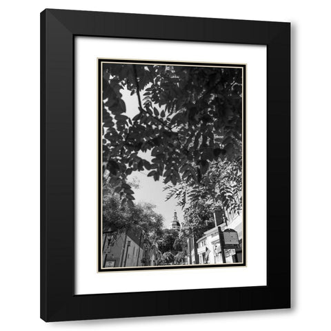 Maryland Capital Vertical Black Modern Wood Framed Art Print with Double Matting by Malone, Will