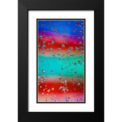 Neon 2 Black Modern Wood Framed Art Print with Double Matting by Malone, Will