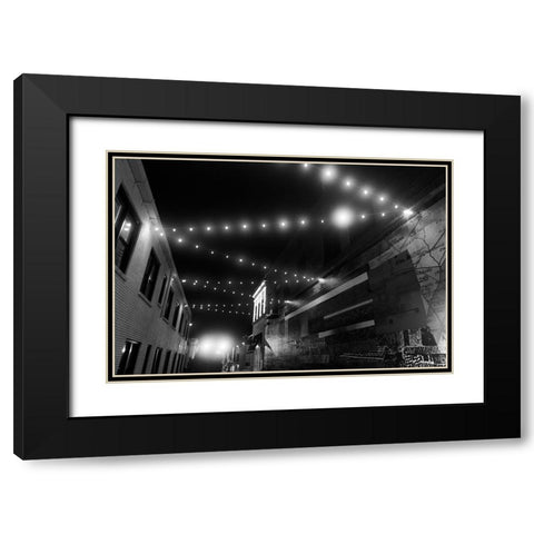 Nightwalk 2 Black Modern Wood Framed Art Print with Double Matting by Malone, Will