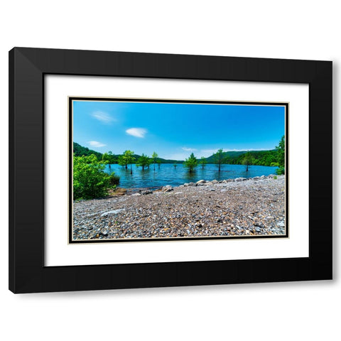 Ocoee Summer 5 Black Modern Wood Framed Art Print with Double Matting by Malone, Will