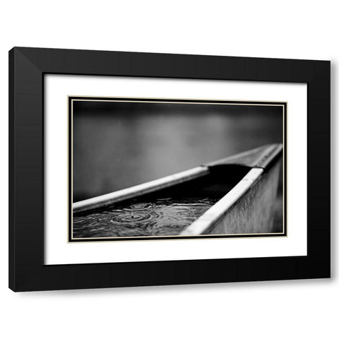 Oh-No Black Modern Wood Framed Art Print with Double Matting by Malone, Will