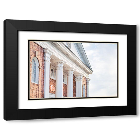 Pelzer Columns 2 Black Modern Wood Framed Art Print with Double Matting by Malone, Will