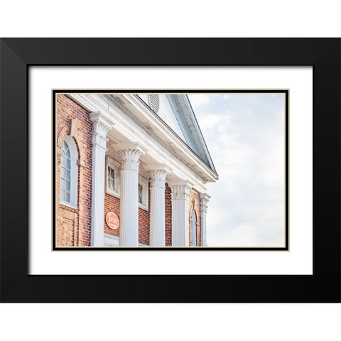 Pelzer Columns 2 Black Modern Wood Framed Art Print with Double Matting by Malone, Will