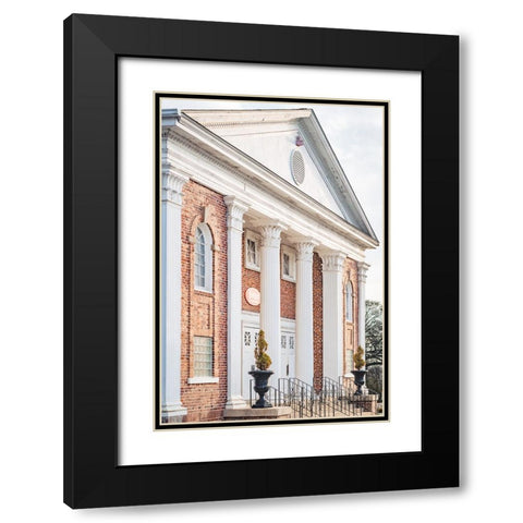 Pelzer Columns 4 Black Modern Wood Framed Art Print with Double Matting by Malone, Will