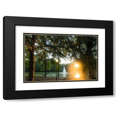 Presbyterian Pond 2 Black Modern Wood Framed Art Print with Double Matting by Malone, Will