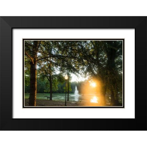 Presbyterian Pond 2 Black Modern Wood Framed Art Print with Double Matting by Malone, Will