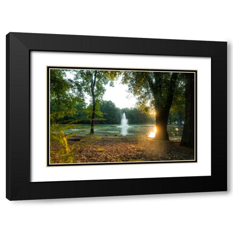 Presbyterian Pond 3 Black Modern Wood Framed Art Print with Double Matting by Malone, Will