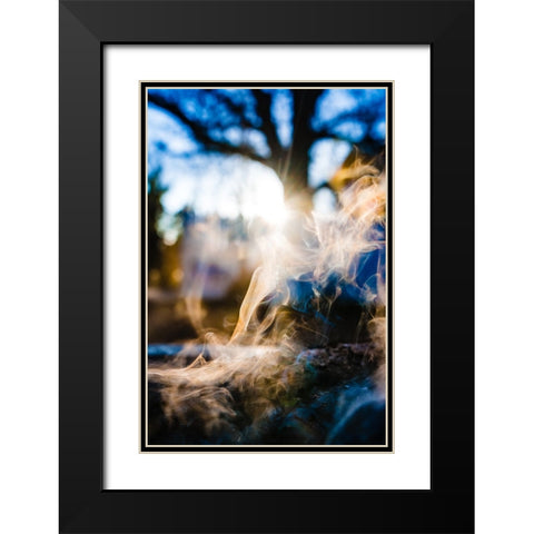 Rainbow Black Modern Wood Framed Art Print with Double Matting by Malone, Will