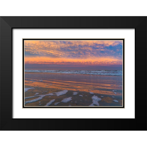 Rainbow Tide Black Modern Wood Framed Art Print with Double Matting by Malone, Will