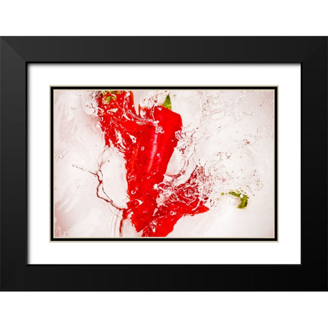 Red Hot 2 Black Modern Wood Framed Art Print with Double Matting by Malone, Will