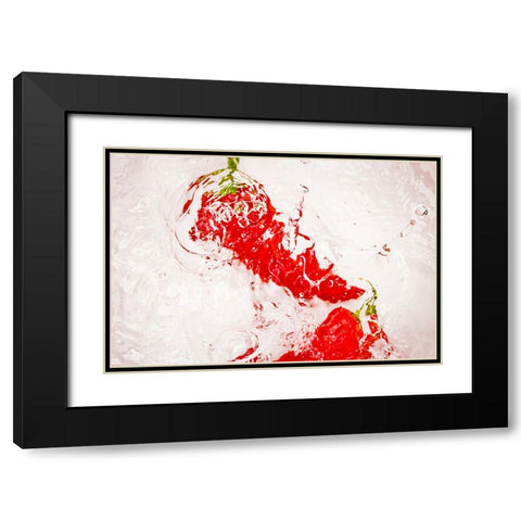 Red Hot 7 Black Modern Wood Framed Art Print with Double Matting by Malone, Will