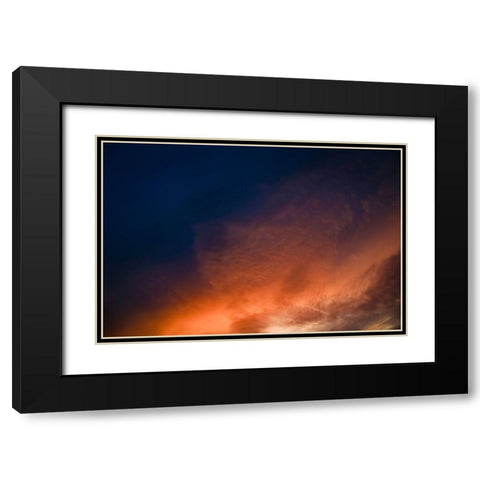 Saharan Sunset Black Modern Wood Framed Art Print with Double Matting by Malone, Will