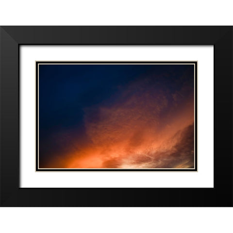 Saharan Sunset Black Modern Wood Framed Art Print with Double Matting by Malone, Will