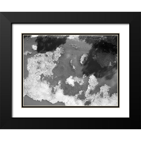 Tennessee River 2 BW Black Modern Wood Framed Art Print with Double Matting by Malone, Will