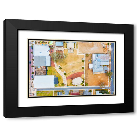 The Amphitheater Black Modern Wood Framed Art Print with Double Matting by Malone, Will