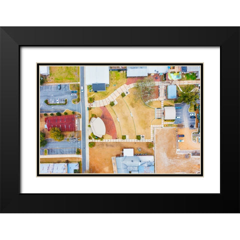 The Amphitheater 2 Black Modern Wood Framed Art Print with Double Matting by Malone, Will