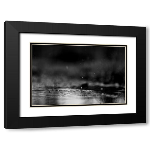 The Drop alternate Black Modern Wood Framed Art Print with Double Matting by Malone, Will