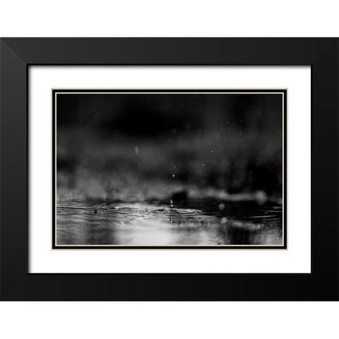 The Drop alternate Black Modern Wood Framed Art Print with Double Matting by Malone, Will