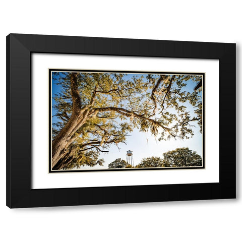 Watertower 4 Black Modern Wood Framed Art Print with Double Matting by Malone, Will