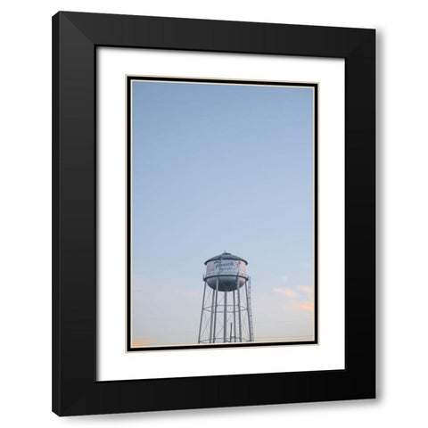 Watertower 7 Black Modern Wood Framed Art Print with Double Matting by Malone, Will