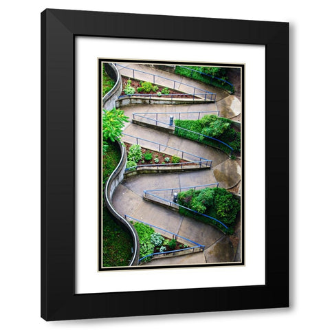 Wmwalkway Black Modern Wood Framed Art Print with Double Matting by Malone, Will