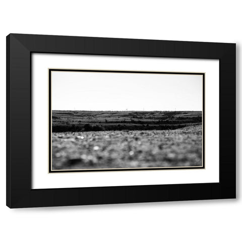 Amarillo Hills Black Modern Wood Framed Art Print with Double Matting by Malone, Will