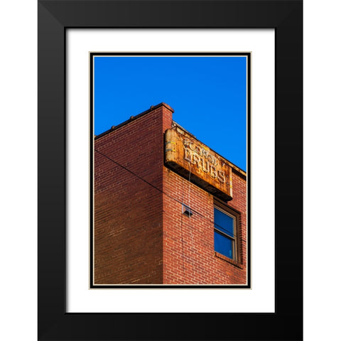 Corner 2 Black Modern Wood Framed Art Print with Double Matting by Malone, Will