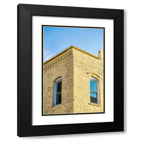 Corner 6 Black Modern Wood Framed Art Print with Double Matting by Malone, Will