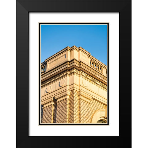 Corner 9 Black Modern Wood Framed Art Print with Double Matting by Malone, Will