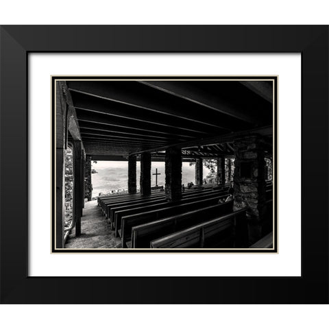 Eyes to the Hills Black Modern Wood Framed Art Print with Double Matting by Malone, Will