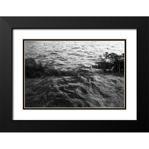 Lake Hartwell I Black Modern Wood Framed Art Print with Double Matting by Malone, Will