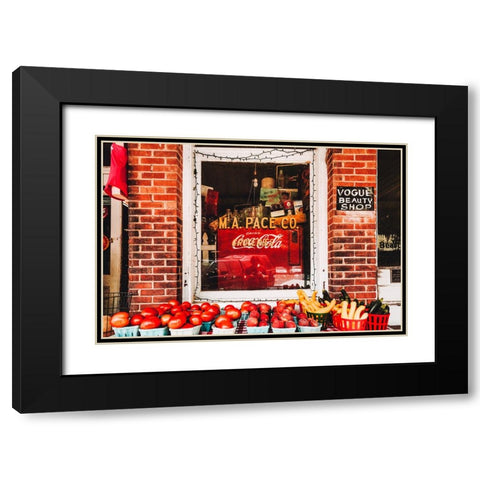 Saluda Market Black Modern Wood Framed Art Print with Double Matting by Malone, Will